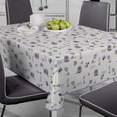 Floral Lavender Oil Cloth - Price per metre 