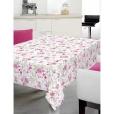 pink floral oilcloth - Price Per Meter