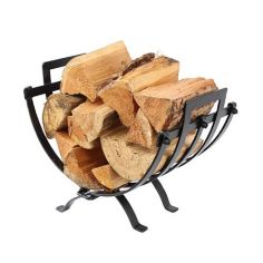 Mansion Black Folding Log Holder