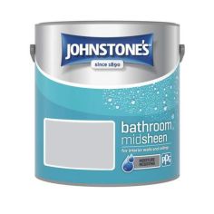 Johnstones Bathroom Midsheen Paint - Frosted Silver 2.5L
