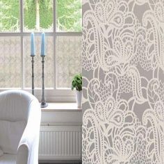 Damask Design Transparent Self Adhesive Contact 1m x 45cm