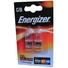 Energizer 33W G9 Eco Halogen Capsule Light Bulbs - 2 Pack