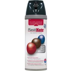 Plasti-Kote Premium Gloss Black Spray Paint 400ml