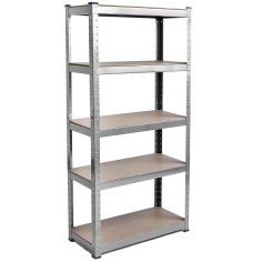 Vida Galvanised 5 Tier Shelf Unit