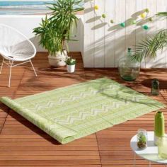 Green Decorative Garden Mat Rectangle - 120 x 180 cm