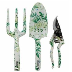 Garden Tool Set with Floral Pattern (3 Piece) 
