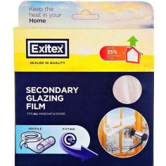 Exitex Draught Seal Insulating Glazing Film - 4.5m2