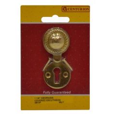 Centurion 1 1/4" Brass Georgian Covered Escutcheon