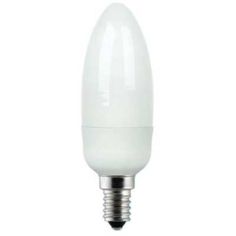 7w (32w Equivalent) CFL Electronic Candle Light Bulb - T2 