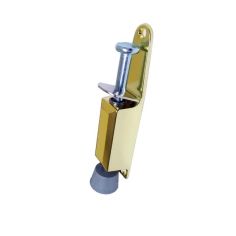 Polished Brass Kick Down Door Holder - 120mm