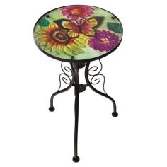 Butterfly Glass Top Bistro Table 