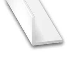 White Glass Fibre Polyester Compound Equal Corner Profile - 20mm x 20mm x 1m