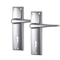 Basta Glencar Chrome Bathroom Door Handles