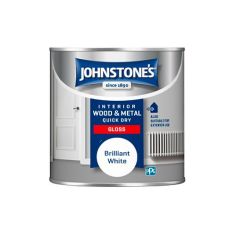 Johnstones 250ml Quick Dry Gloss Paint - Brilliant White