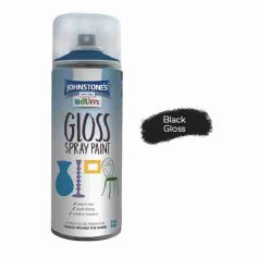 Johnstones Revive Gloss Spray Paint 400ml - Black