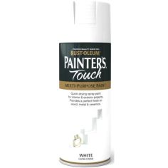Rust-Oleum Painter’s Touch Multi-Purpose Spray Paint White Gloss 400ml