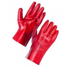 Red 18" PVC Gauntlet Gloves