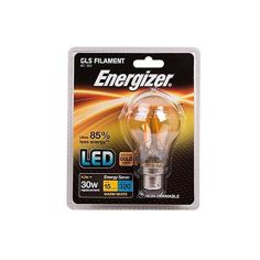 Energizer 4.2W LED Filament Antique Gold GLS B22 Light Bulb