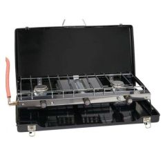 Go System Double Burner Stove with Grill