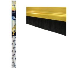 Exitex Brush Strip Draught Excluder - Gold 914mm