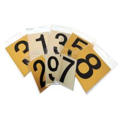 Polished Gold & Polished Chrome Effect Self Adhesive Numbers