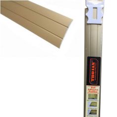 Trojan Self-Adhesive Coverstrip Profile - 0.9m Gold