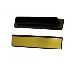 Gold / Black uPVC Telescopic 12" Letter Plate