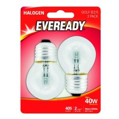Eveready 33W (40W) E27 Halogen Golf Ball Lamp
