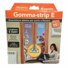 Gomma-Strip E Self-Adhesive Foam Draught Excluder - Brown 6m