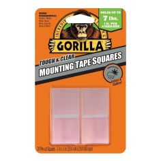 Gorilla Clear Mounting Tape Squares - 2.5cm x 2.5cm 