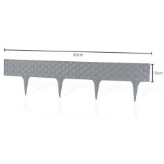 Rattan Garden Edging Graphite 3 x 800mm - 2.4m