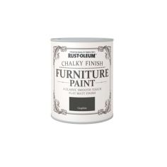 Rust-Oleum Chalky Finish Furniture Paint Graphite 750ml