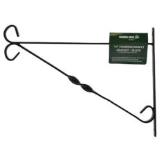 Green Jem 14" Hanging Basket Bracket - Black