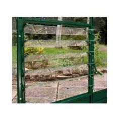 Halls 18" Green Louvre with Toughened Glass (610mm X 457mm)