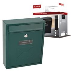 De Vielle Contemporary Post Box - Green