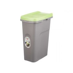Green Recycling Bin with Bag Holder 	