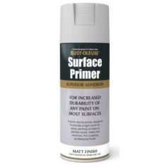 Rust-Oleum Surface Primer Superior Adhesion Spray Paint - Grey Matt 400ml