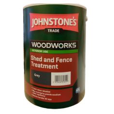 Johnstones Woodworks Shed & Fence Treatment - Grey 5L