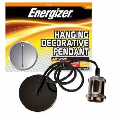 Energizer 1.2m Hanging Decorative Gunmetal Light Pendant 