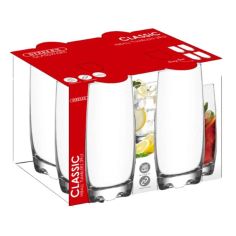 Steelex Set Of 4 Hiball Glasses - 39cl