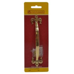 180mm (7") PB Solid Brass Fleur De Lys Handle