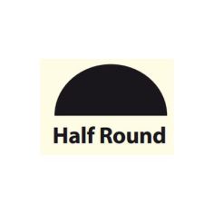 1/2" Half Round