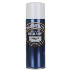 Hammerite Direct To Rust Metal Spray Paint - Smooth White 400ml