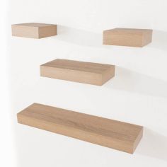 Core Hudson 4pc Narrow Oak Effect Shelf Pack