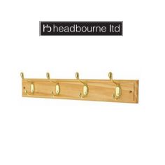 Headbourne Pine 4 Hook Rail