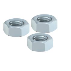 Timco M12 Zinc Plated Full Hex Nuts - Pack Of 10