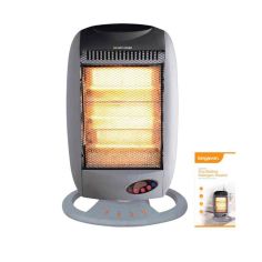 Kingavon 1200w Oscillating Halogen Heater with Remote Control