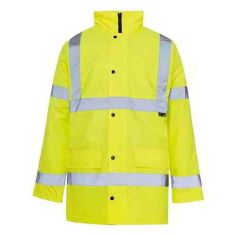 Hi Vis Yellow Parka - Large