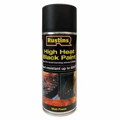 Rustins High Heat Black Matt Paint - 400ml