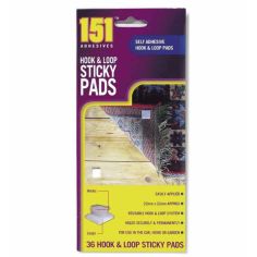 Hook & Loop Sticky Pads (Pack of 36)